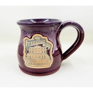 Deneen Pottery The Bedford Inn Cape May Drip Glaze Burgundy Wine